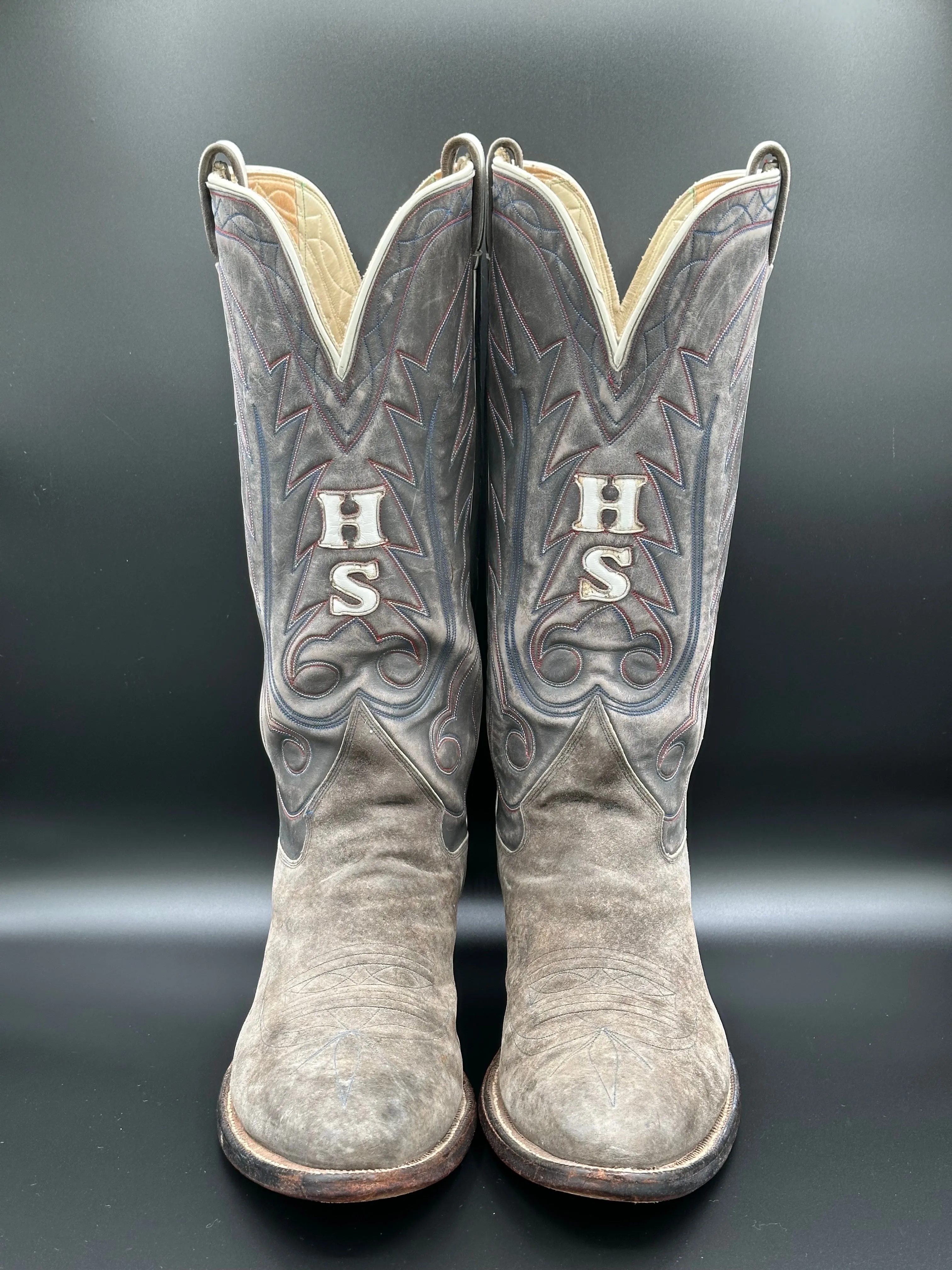 Ray Jones Custom Cowboy Boots Sueded size 13 D