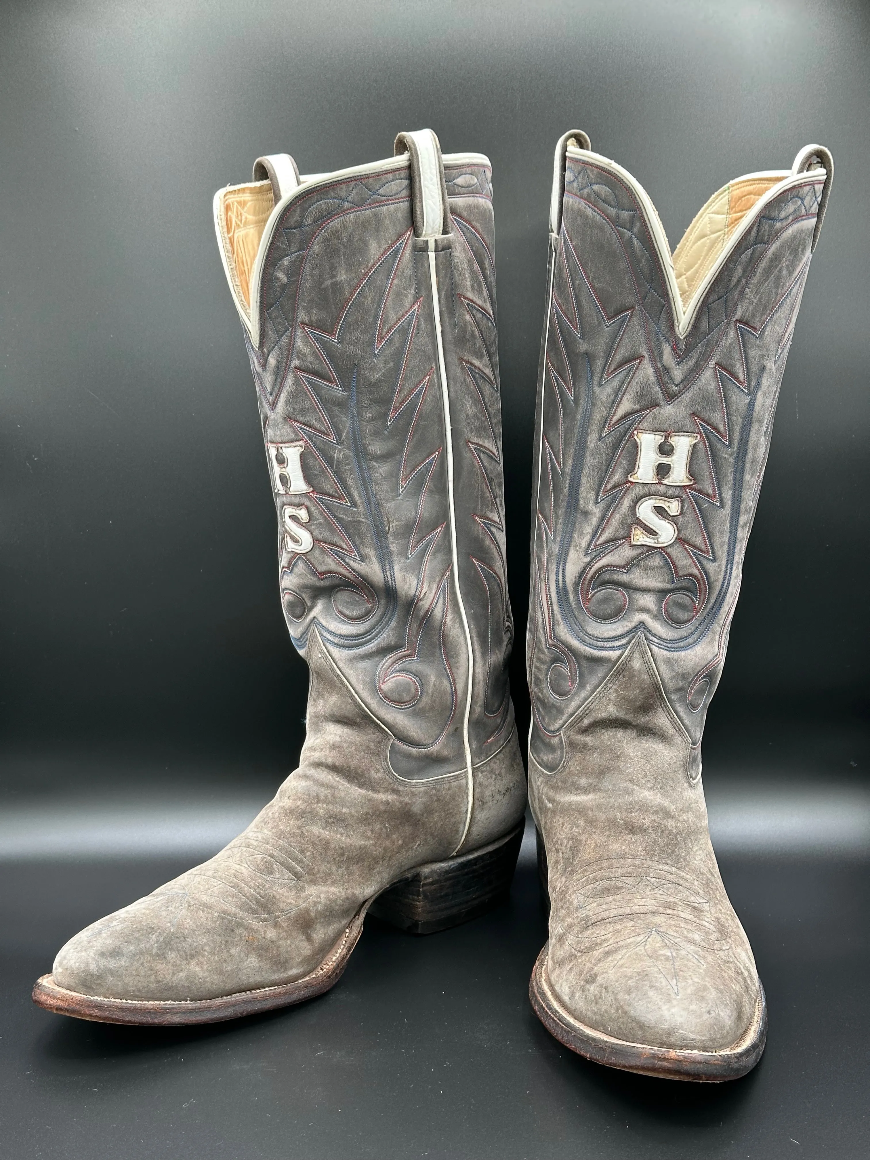 Ray Jones Custom Cowboy Boots Sueded size 13 D