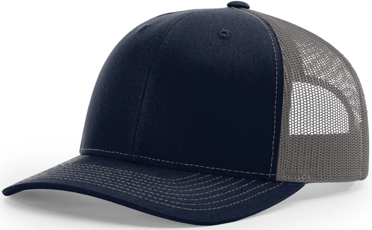 Richardson Mid Crown Trucker Cap Navy Charcoal