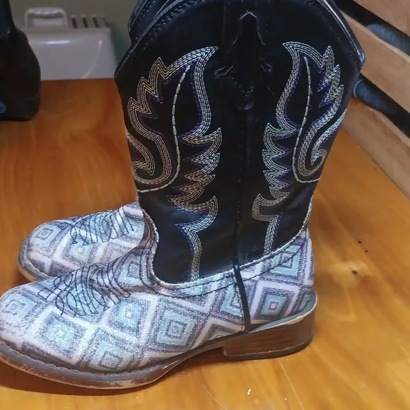Roper little girl sparkly cowboy boots size 11