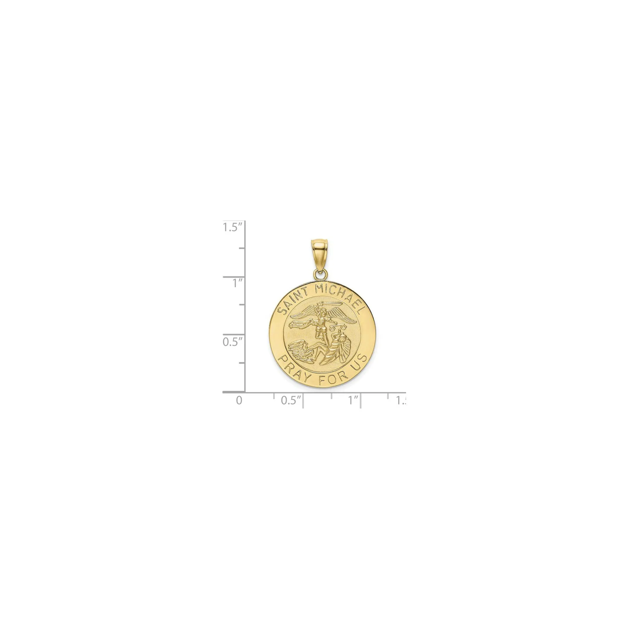 Saint Michael Satin Medal (14K)