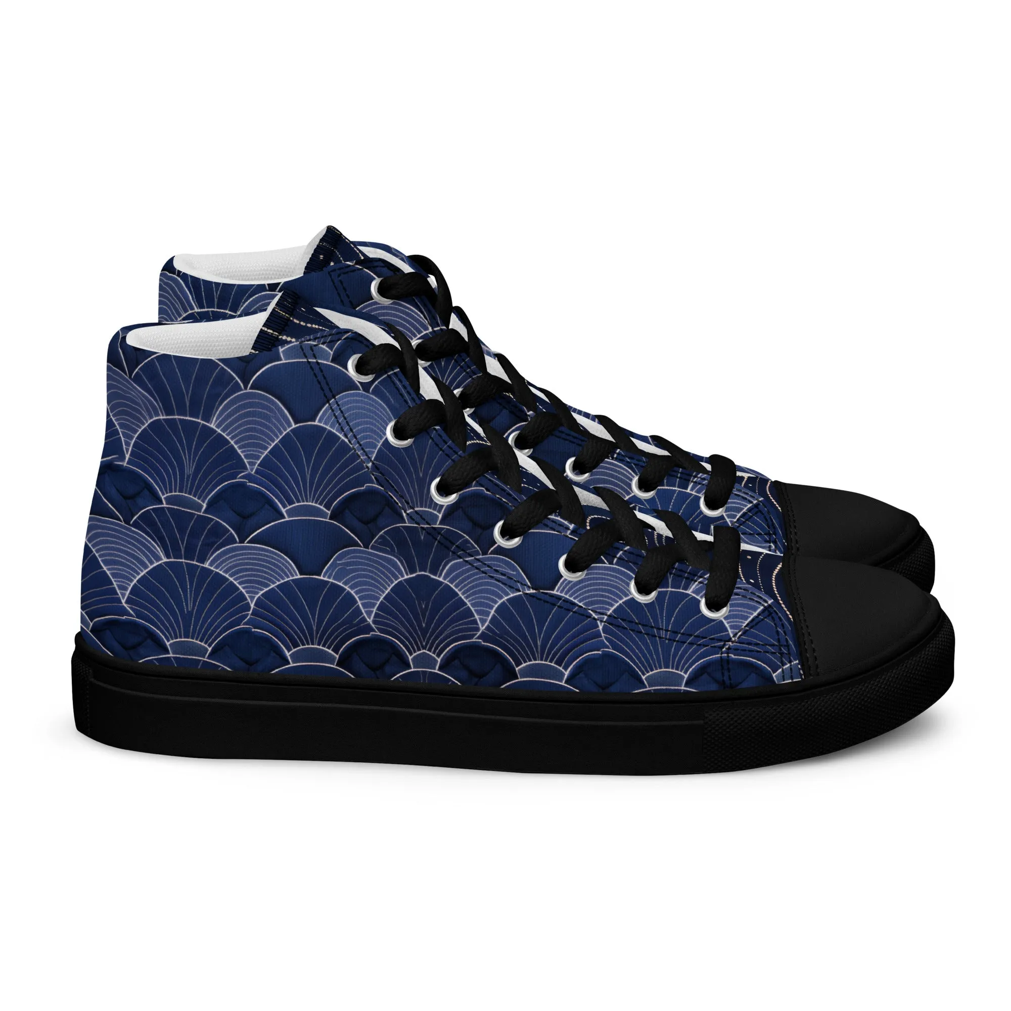 Sashiko - Men’s high top canvas shoes