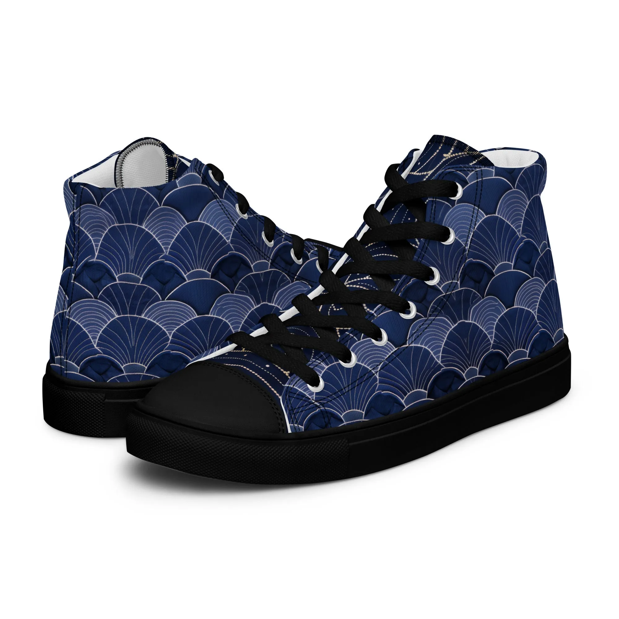 Sashiko - Men’s high top canvas shoes