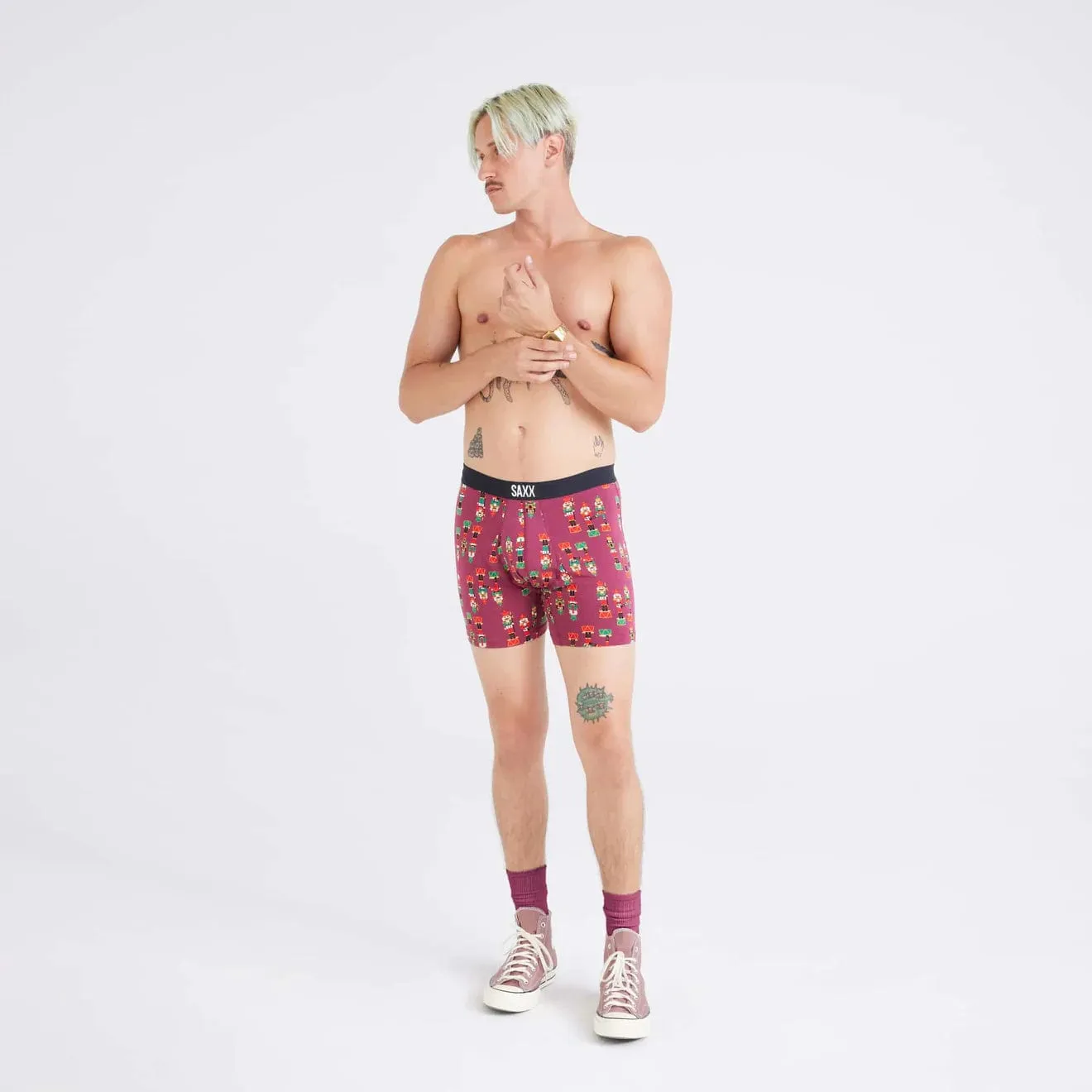 Saxx Ultra Boxers - Nutcracker - Merlot
