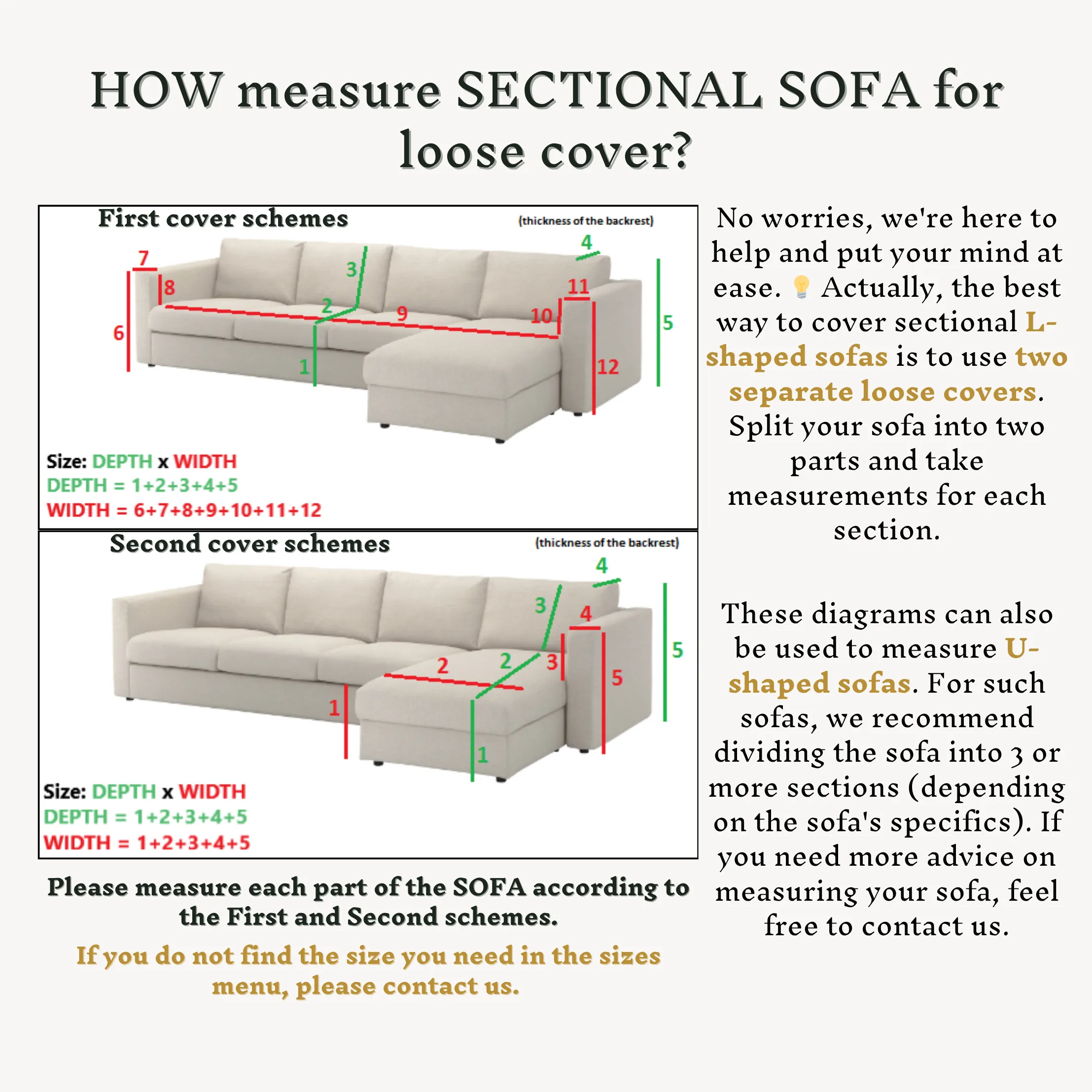 Seamless linen couch cover in White color (density 175 g/m2)
