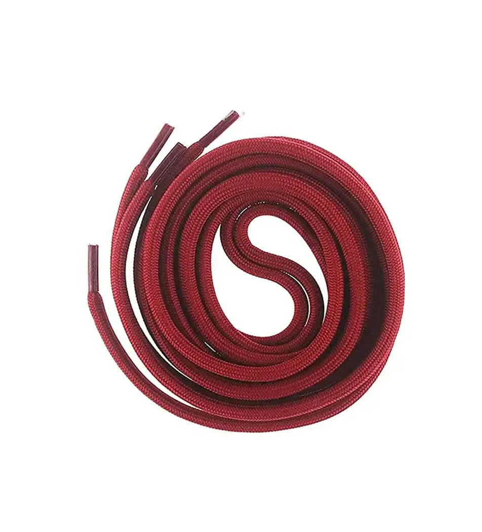 SHOESHINE Shoe Lace (1 Pair) 4mm Chiku with Black Dot Round Shoelace & Boot Laces