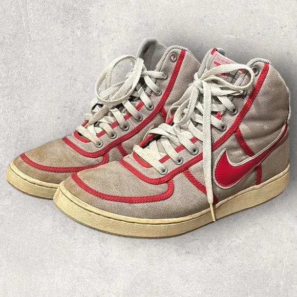 Size 10.5 - Nike Vandal Canvas High Cleveland 72
