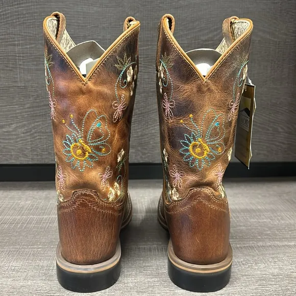 Smoky Mountain Youth Floralie Boots (Brown) - Size 6