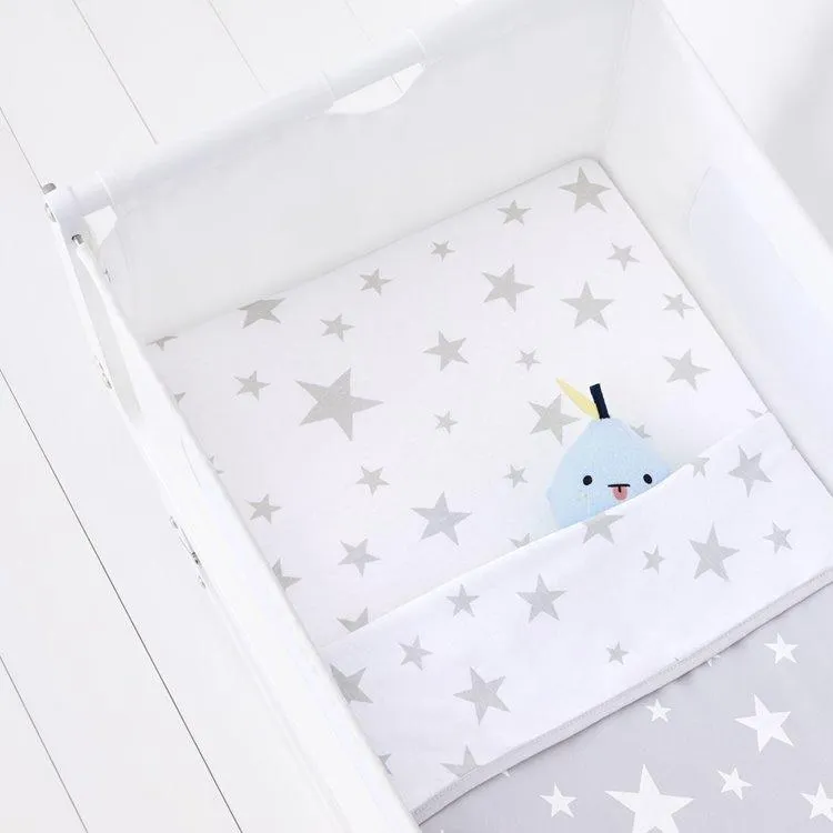 Snuz Crib 2 Pack Fitted Sheets - Stars
