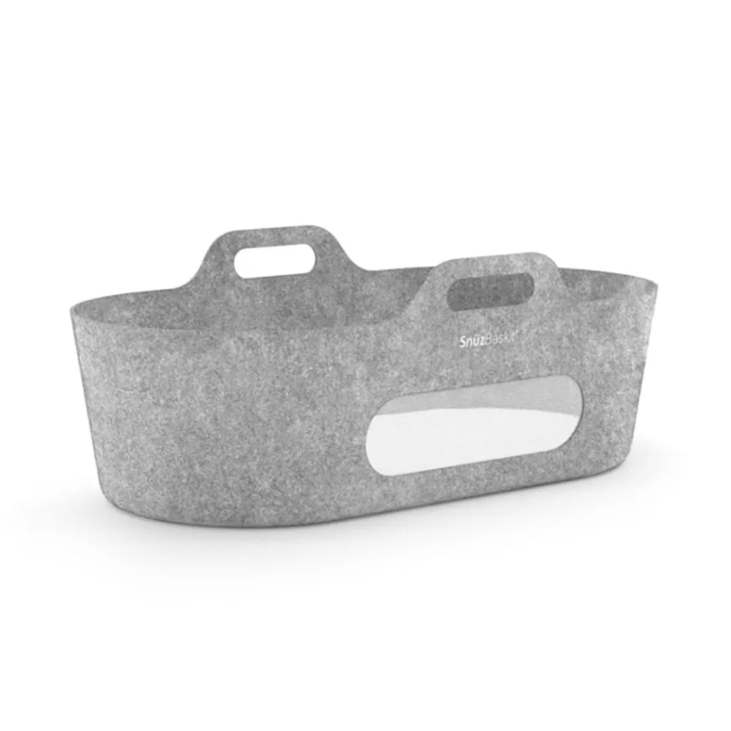 SNUZBaskit Moses Basket & Stand - Dark Grey/Grey
