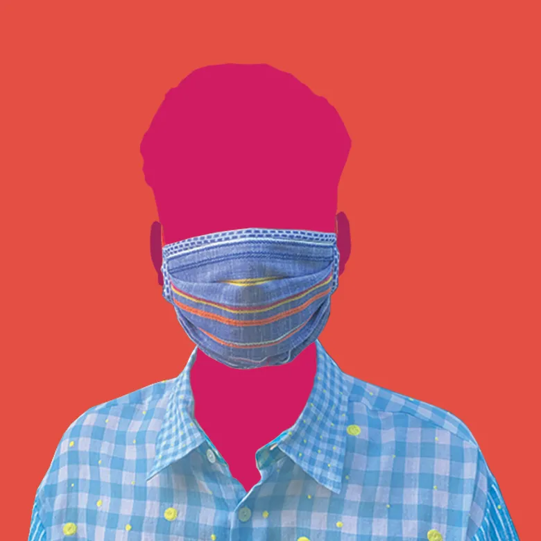 Soft Cotton Dobby-Weave Mask