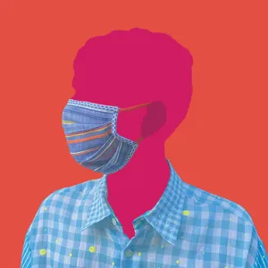 Soft Cotton Dobby-Weave Mask