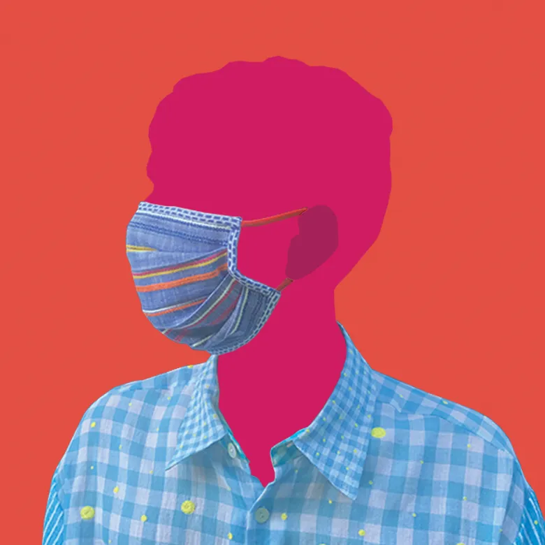 Soft Cotton Dobby-Weave Mask