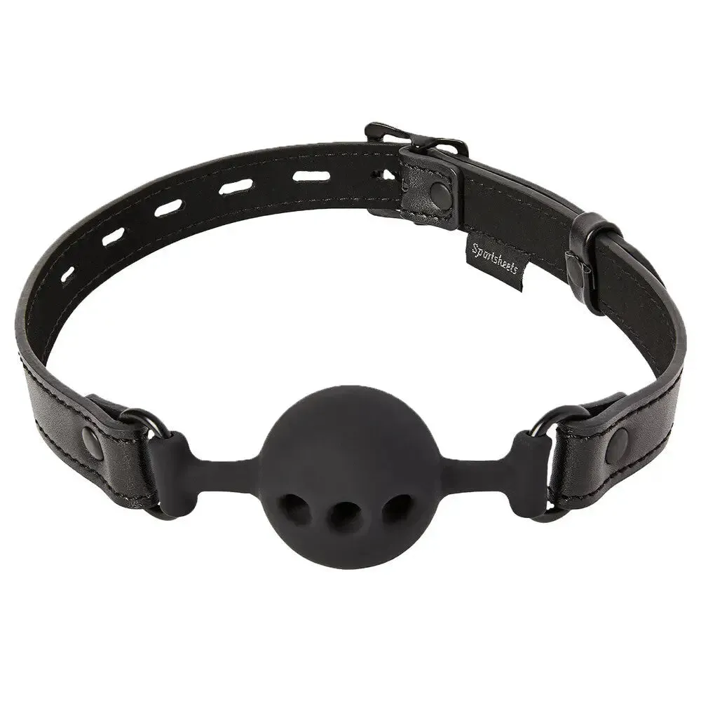 Sportsheets Saffron Silicone Breathable Ball Gag with Buckle