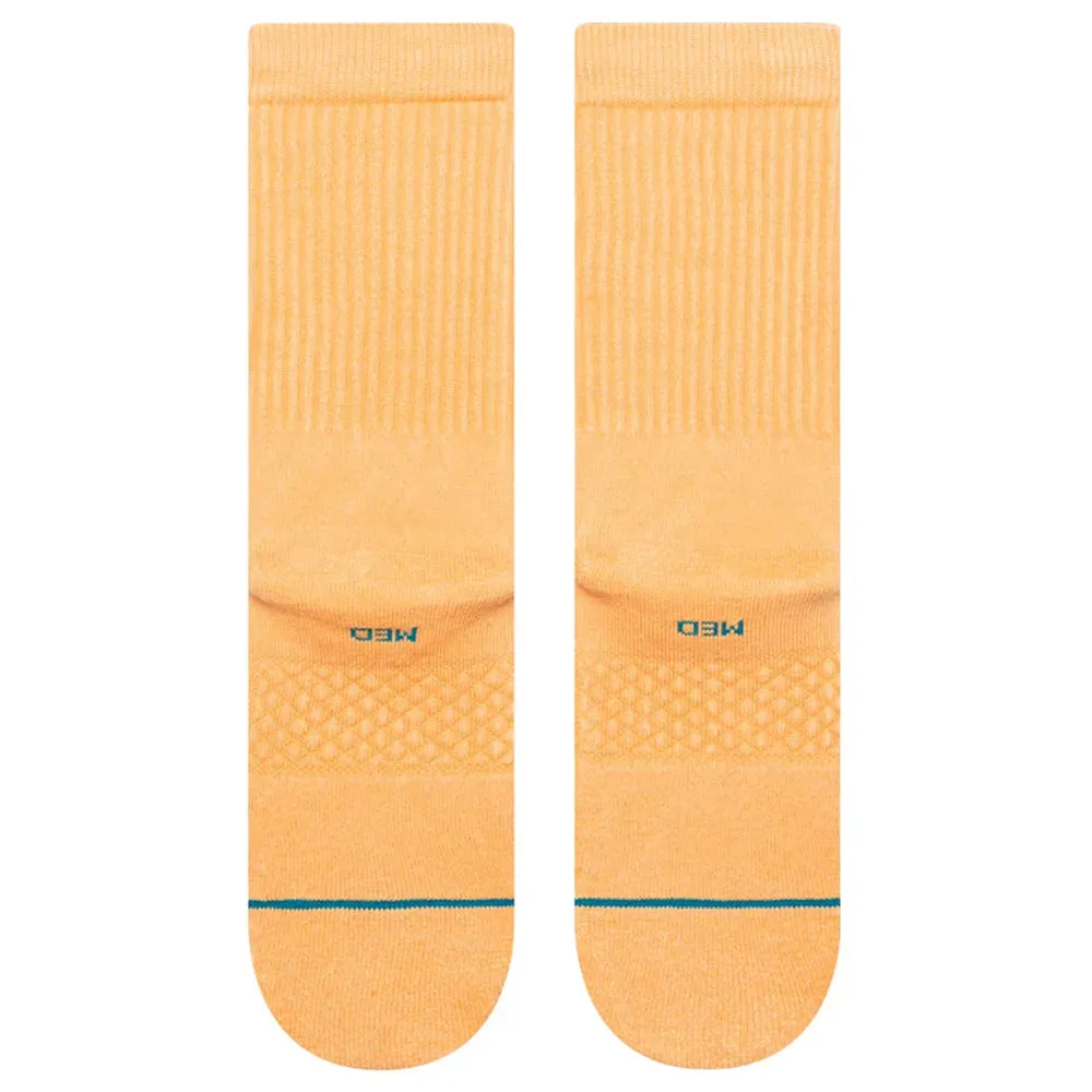 Stance Icon Washed Crew Socks - Peach