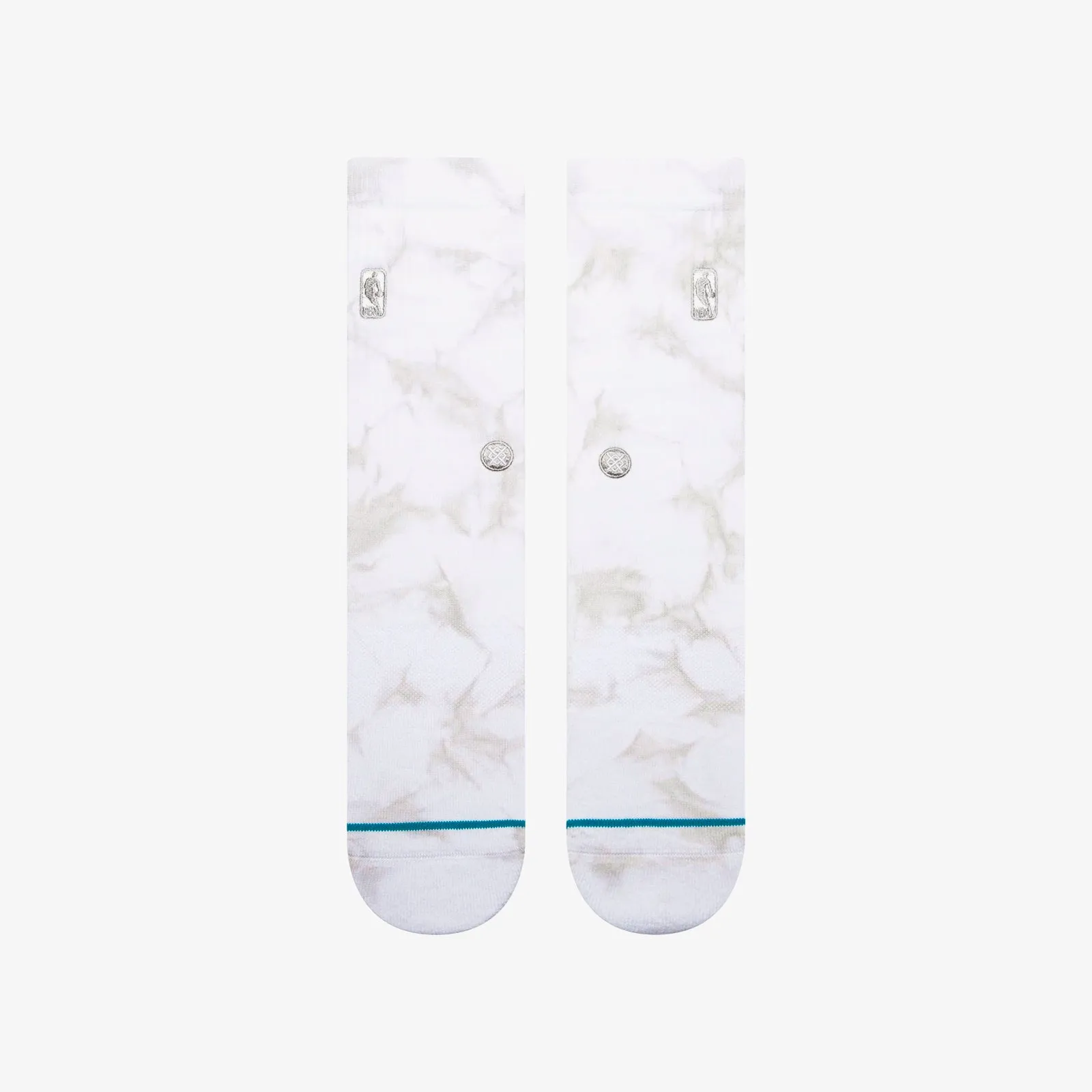 Stance NBA Logoman Dye Crew Socks - Light Grey