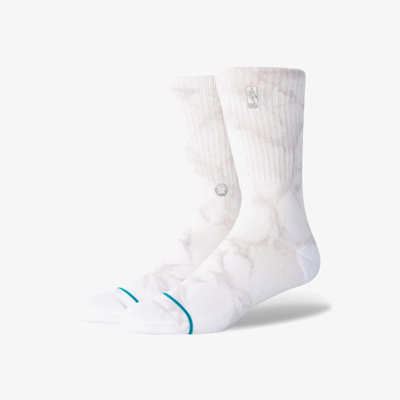 Stance NBA Logoman Dye Crew Socks - Light Grey