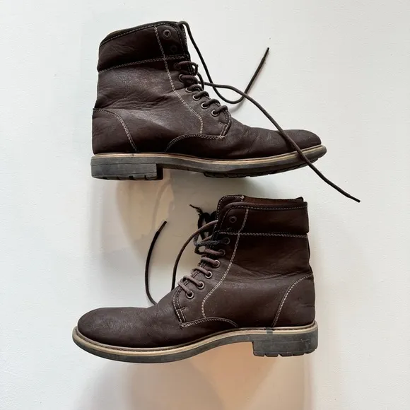 Steve Madden - Men’s Neptun Plaid Collar Boots in Brown