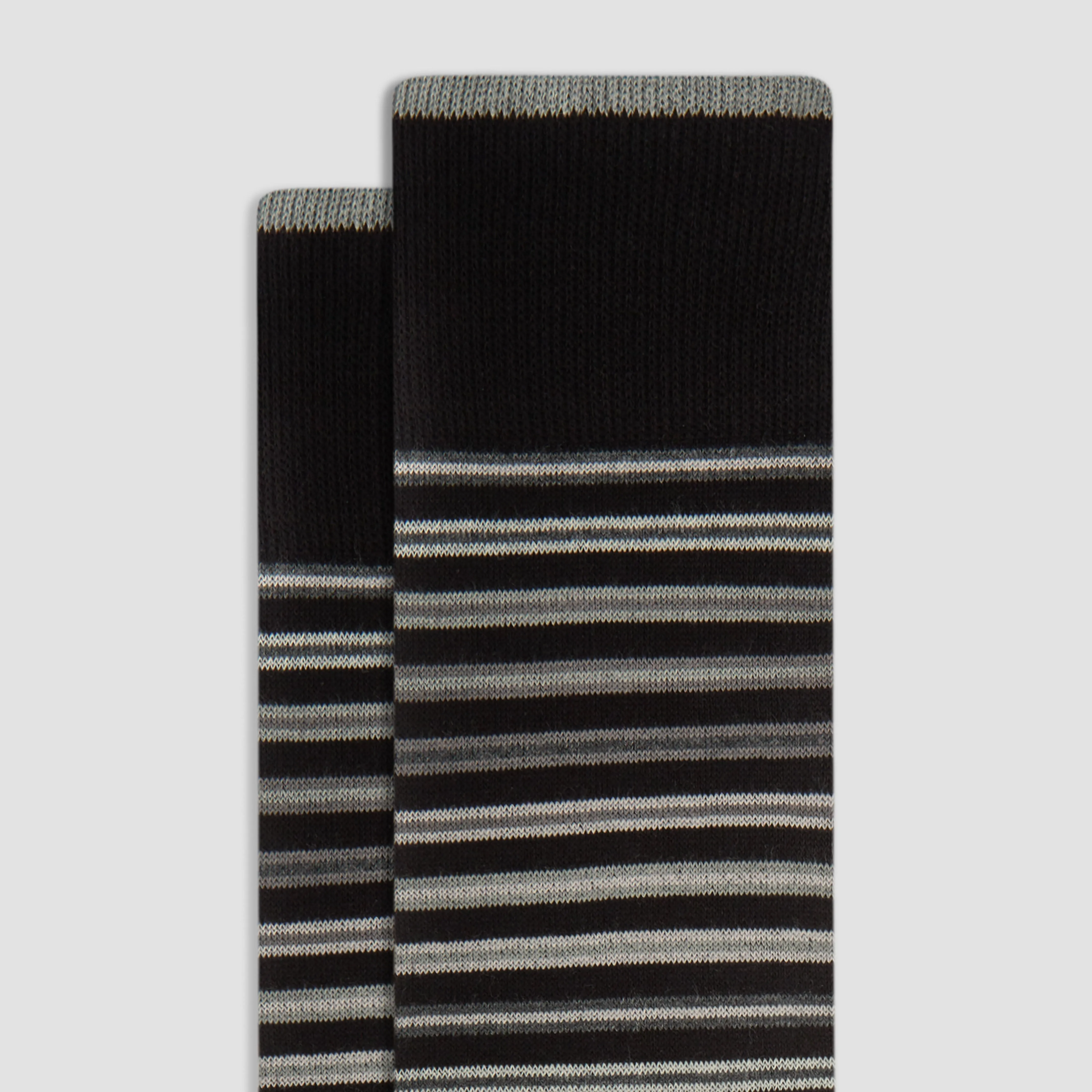 Striped Cashmere Mid-Calf Socks