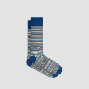 Striped Cashmere Mid-Calf Socks