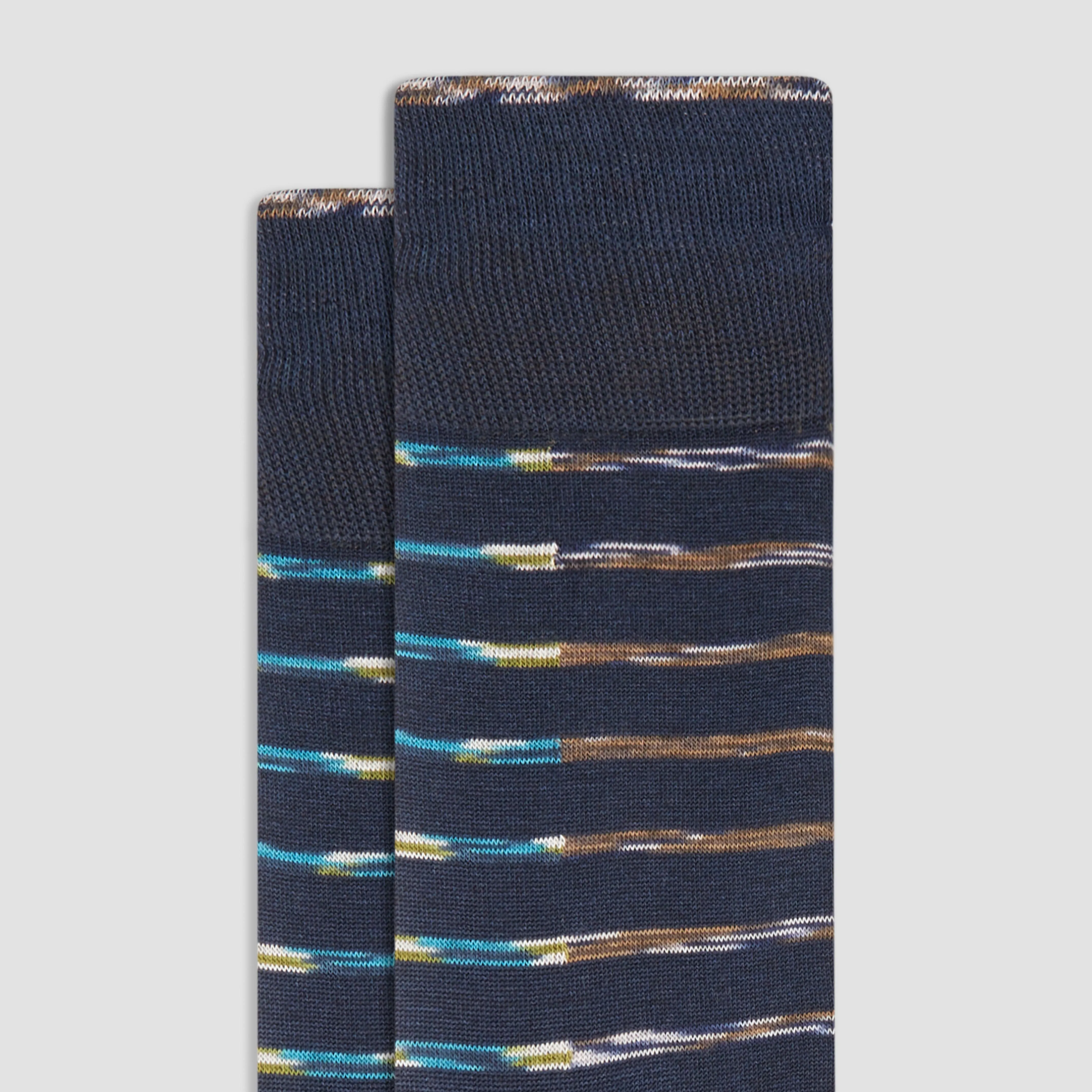 Striped Mid-Calf Socks