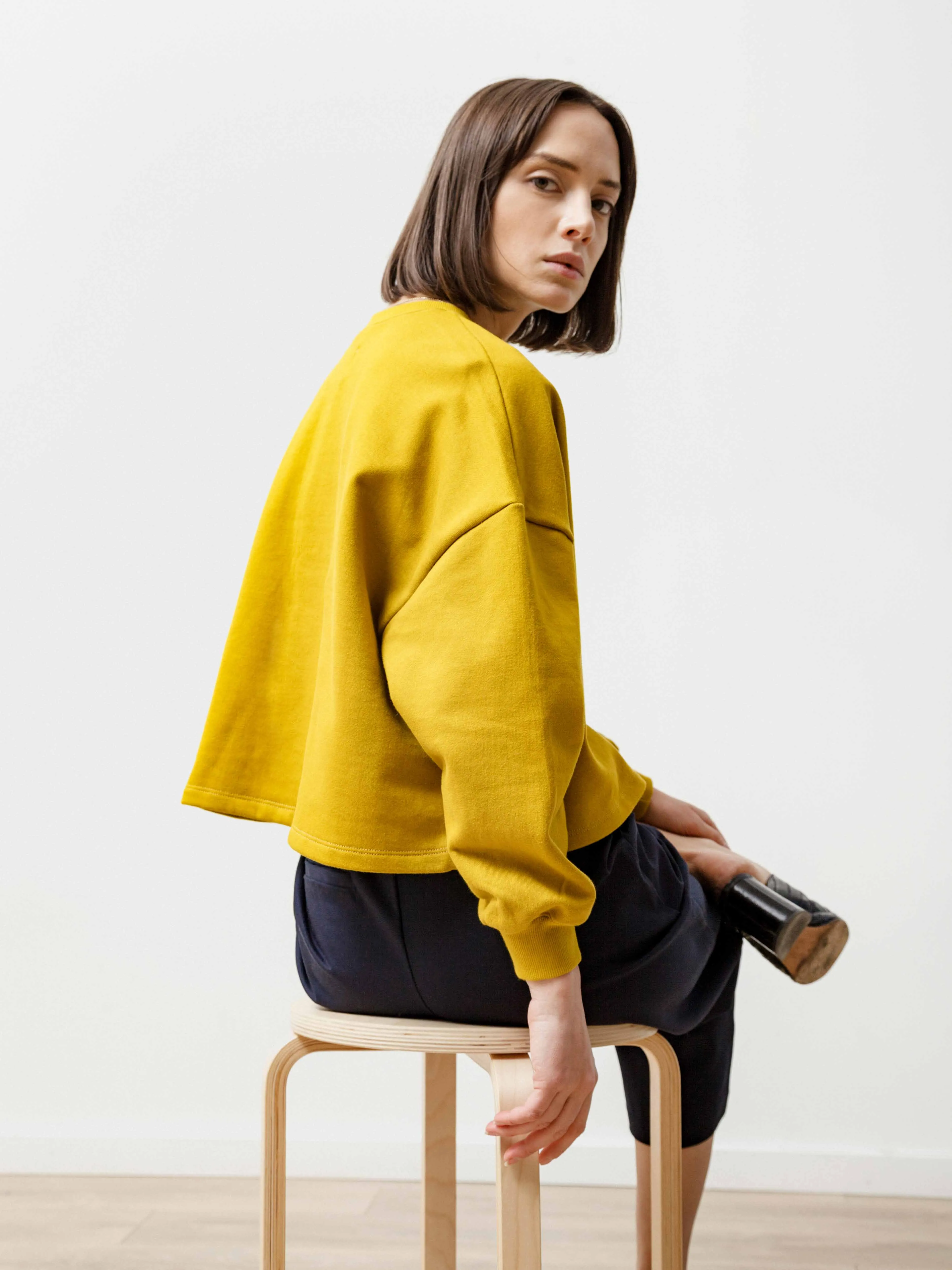 summer crew - lightweight terry dijon