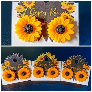 Sunflower Stud Earrings