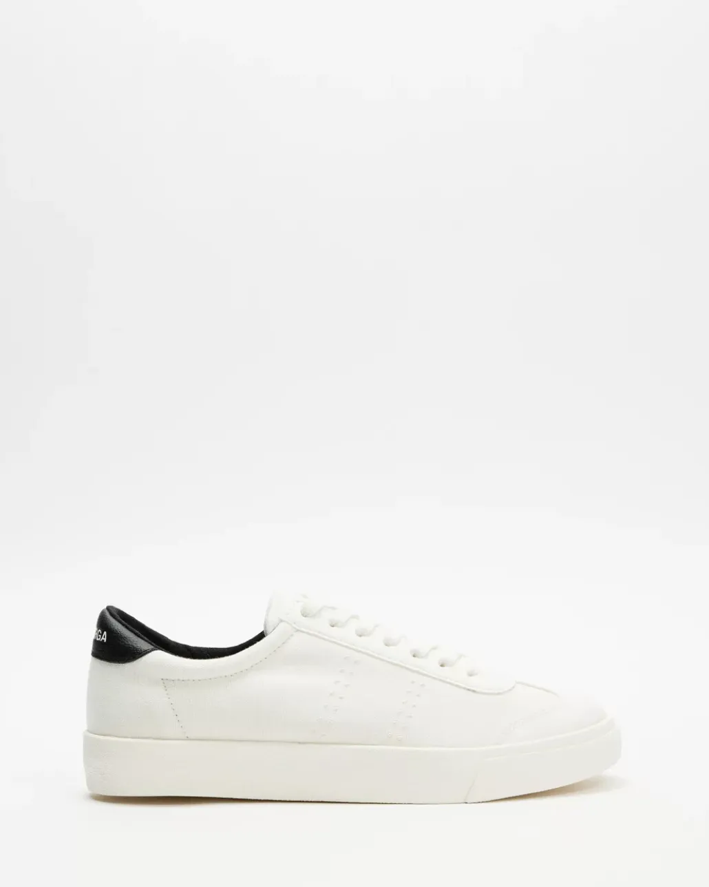 Superga, 2843 Club S Canvas Faux Leather | White Avorio/Black