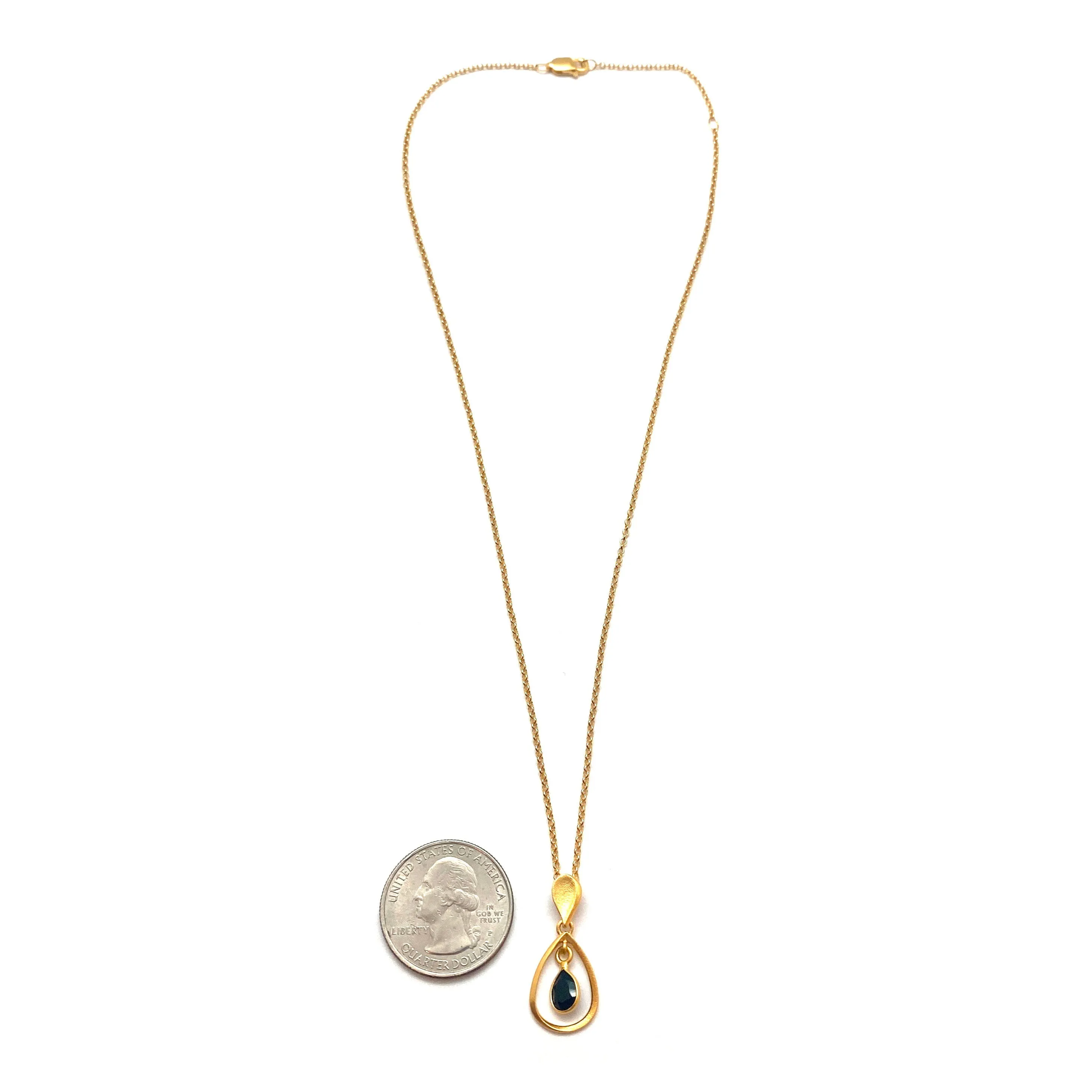 Teardrop Spinel Drop Pendant