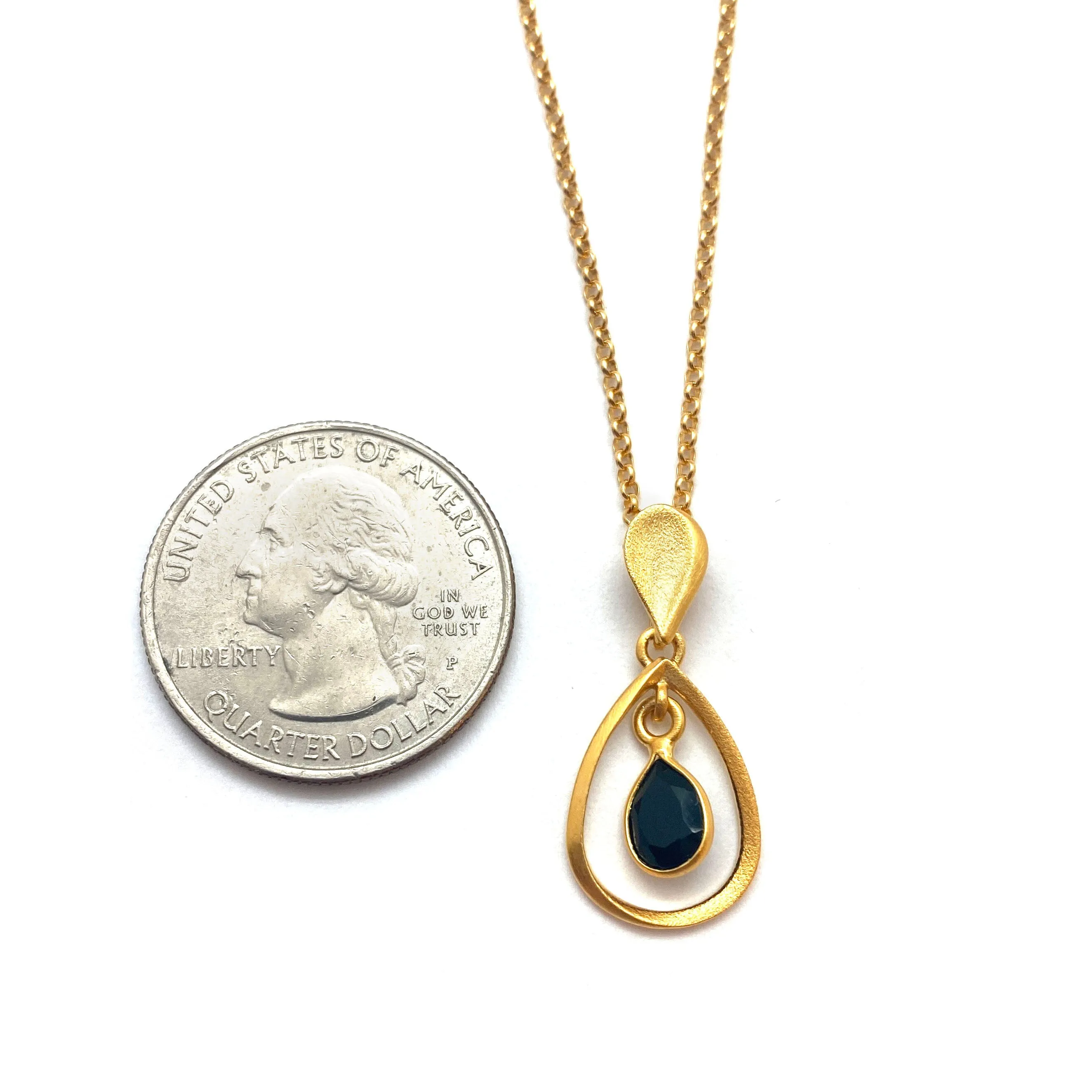 Teardrop Spinel Drop Pendant