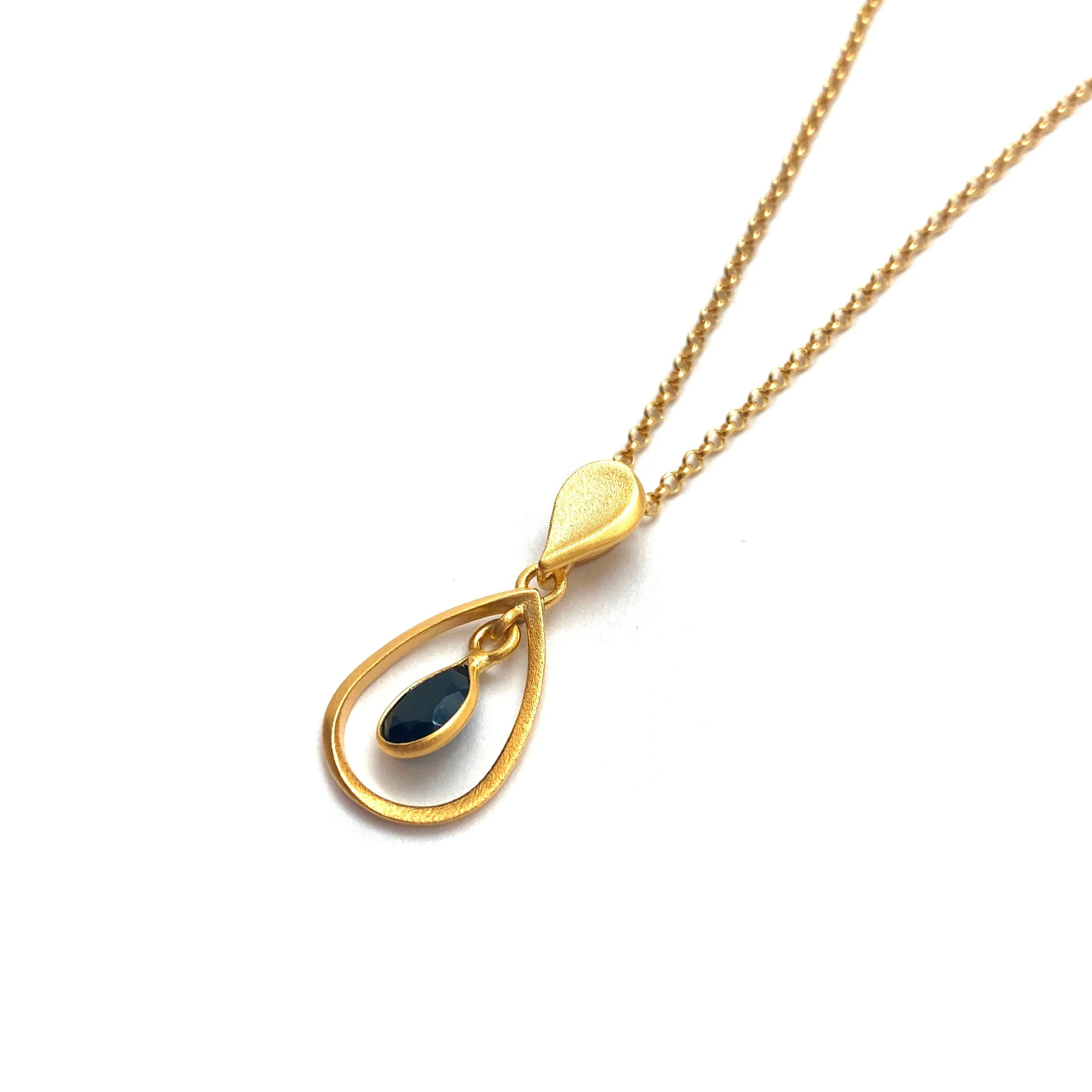 Teardrop Spinel Drop Pendant
