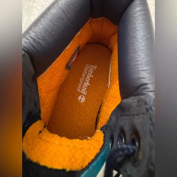 Timberland blue glitter custom boots 7 Toddler