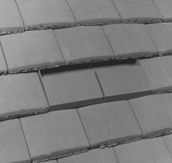 Timloc Low Profile Plain Roof Tile Vent - Grey