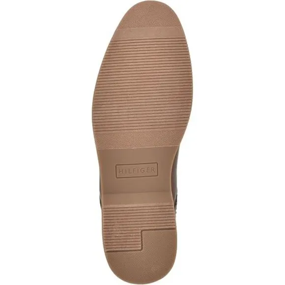 TOMMY HILFIGER Mens Brown Heel Pull-Tab Goring Risten Round Toe Chelsea 11
