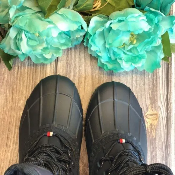 TOMMY HILFIGER Muddy Dark Blue Cold-Weather Boots 6M