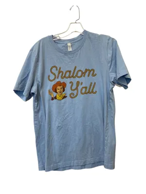 Top Short Sleeve By Bella   Canvas In Blue, Size: L