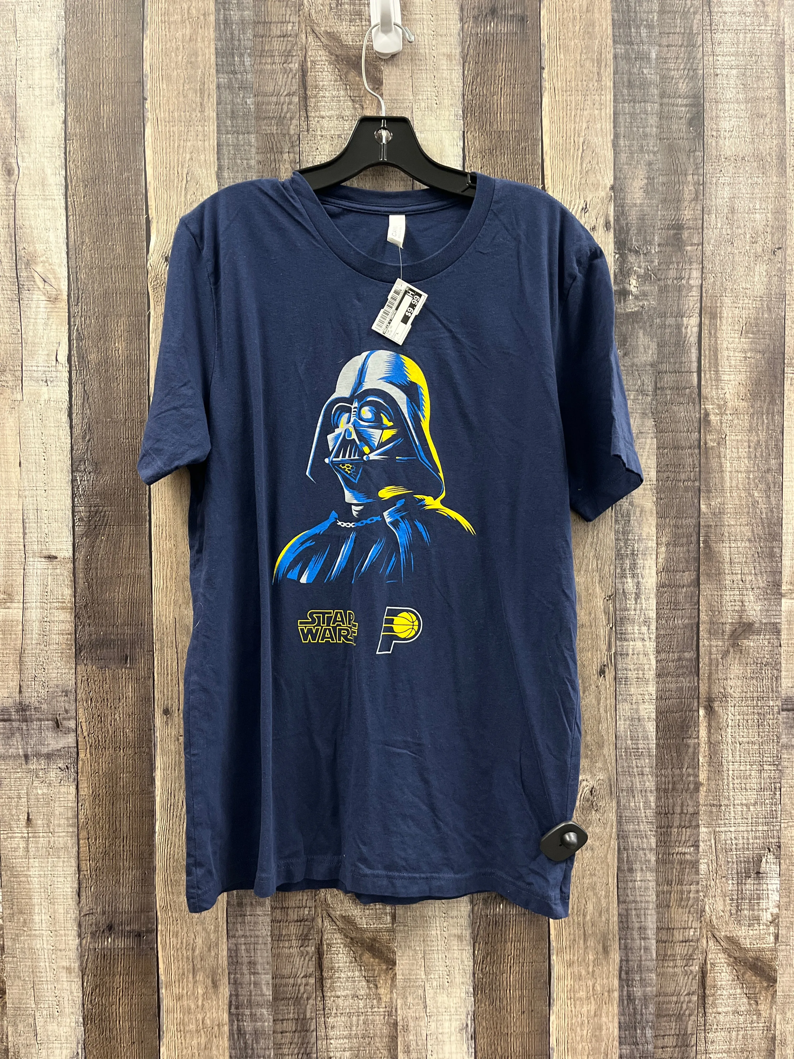 Top Short Sleeve By Bella   Canvas In Blue, Size: L