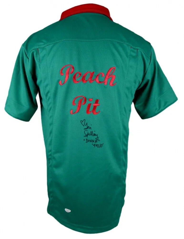 Tori Spelling Signed "Beverly Hills, 90210" Uniform Shirt Inscribd "Donna 90210"