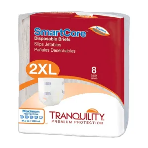 Tranquility 2315 SmartCore Breathable Briefs, XX-Large, Pack of 8