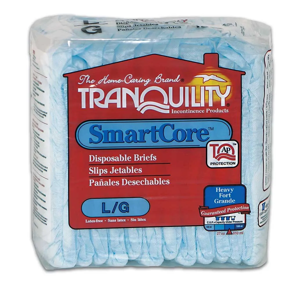Tranquility SmartCore Breathable Briefs, Large, 12