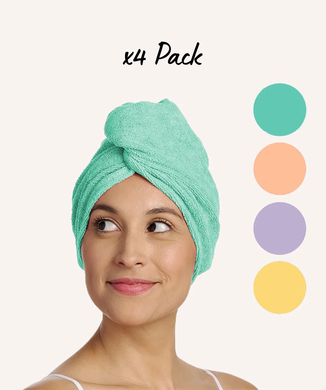 Turbie Twist Microfiber Hair Towel - Absorbent and Lightweight