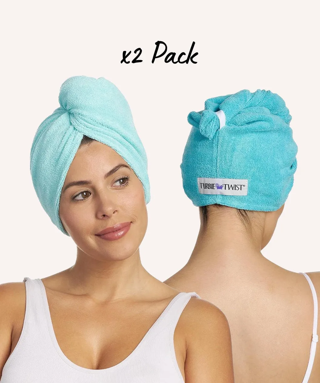 Turbie Twist Microfiber Hair Towel - Absorbent and Lightweight