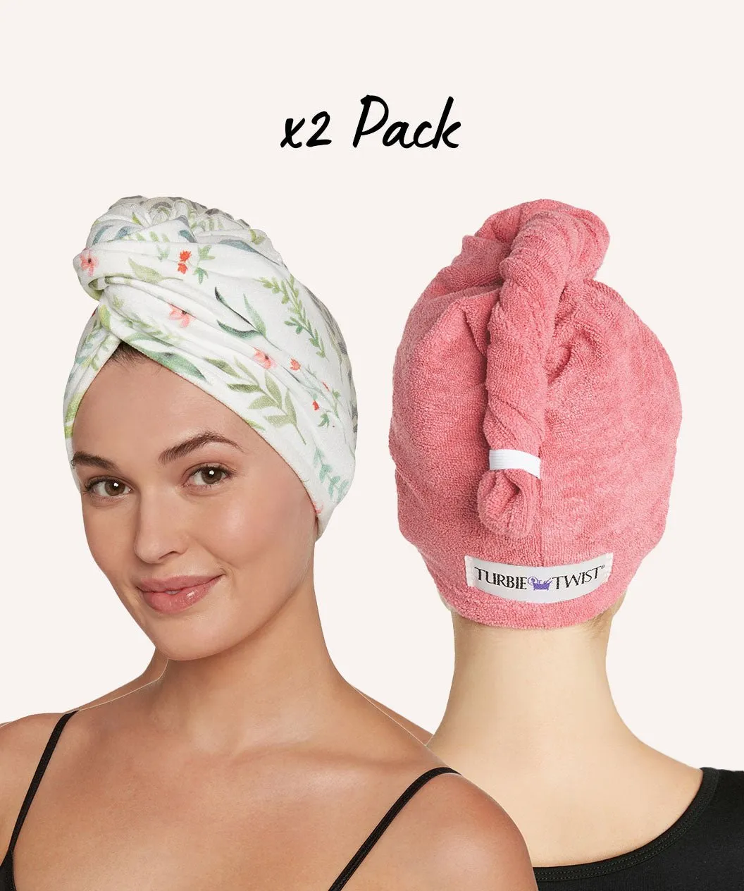 Turbie Twist Microfiber Hair Towel - Absorbent and Lightweight