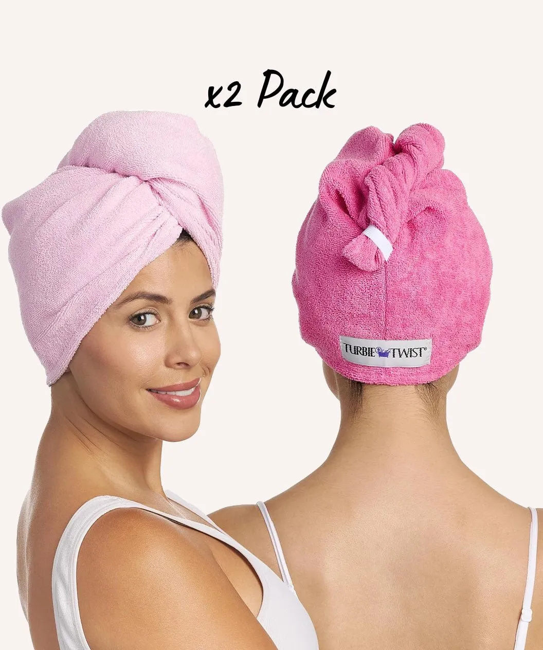 Turbie Twist Microfiber Hair Towel - Absorbent and Lightweight
