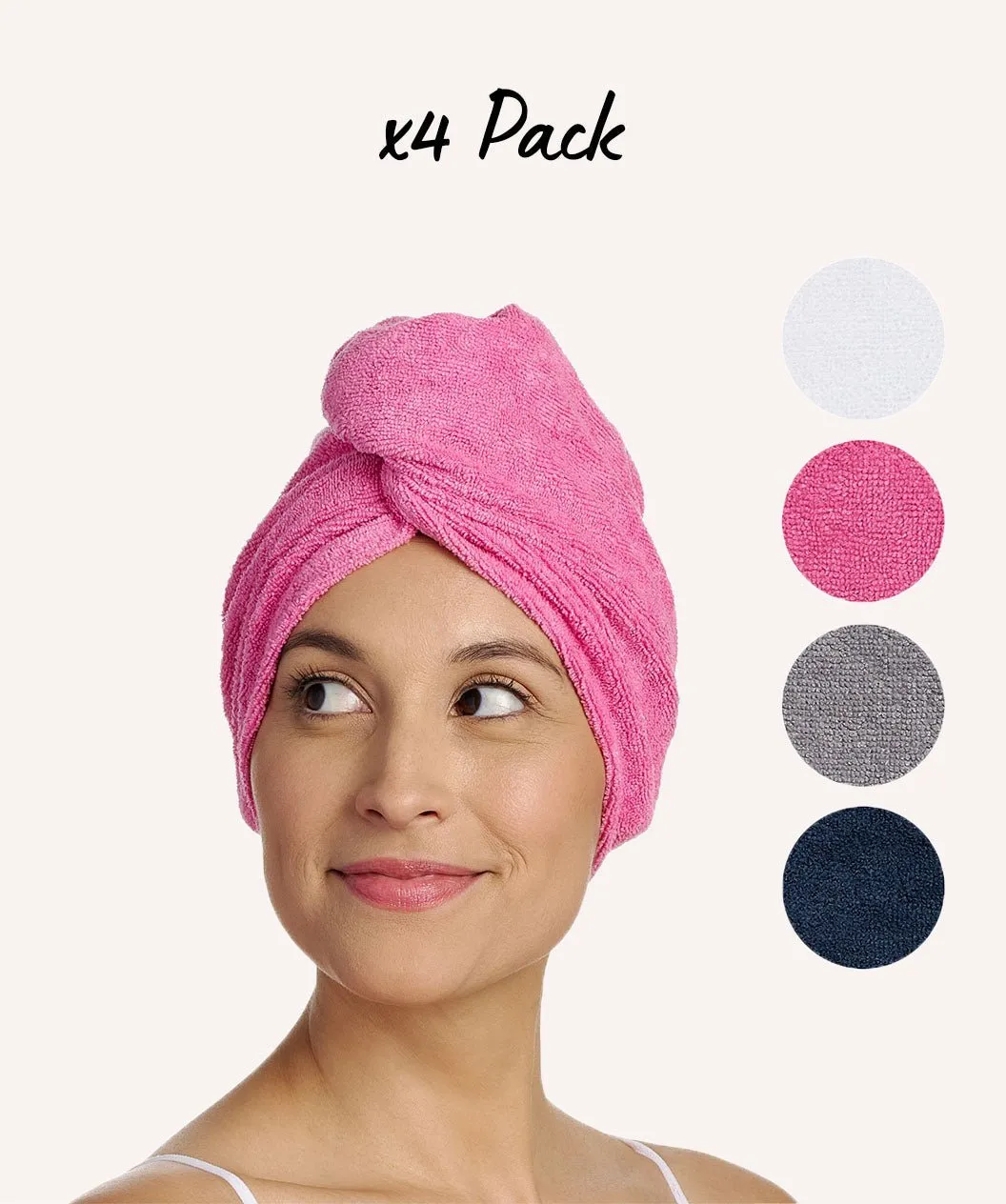 Turbie Twist Microfiber Hair Towel - Absorbent and Lightweight
