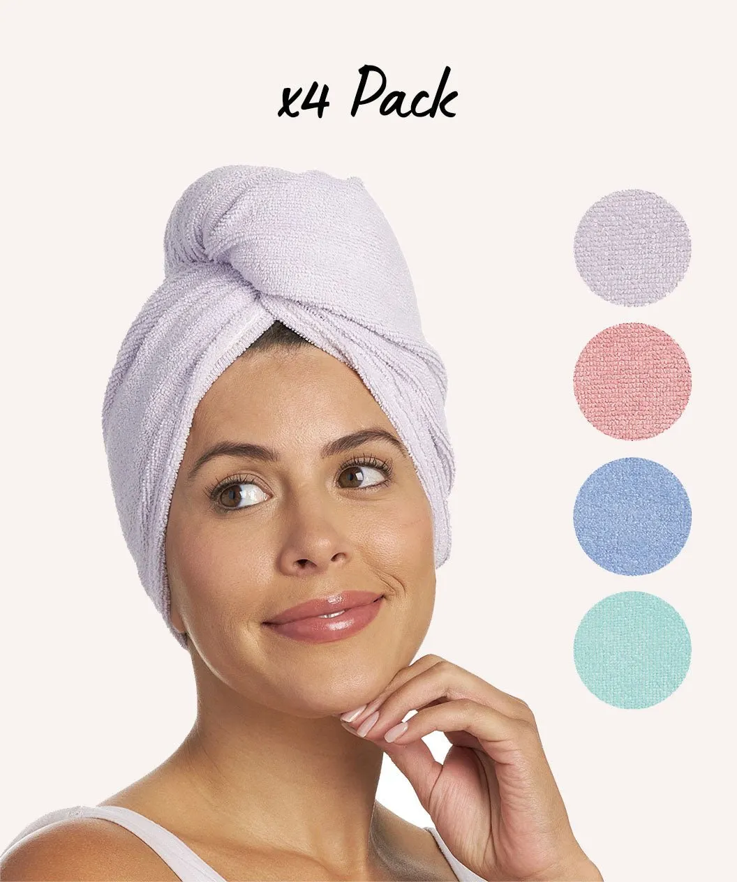 Turbie Twist Microfiber Hair Towel - Absorbent and Lightweight