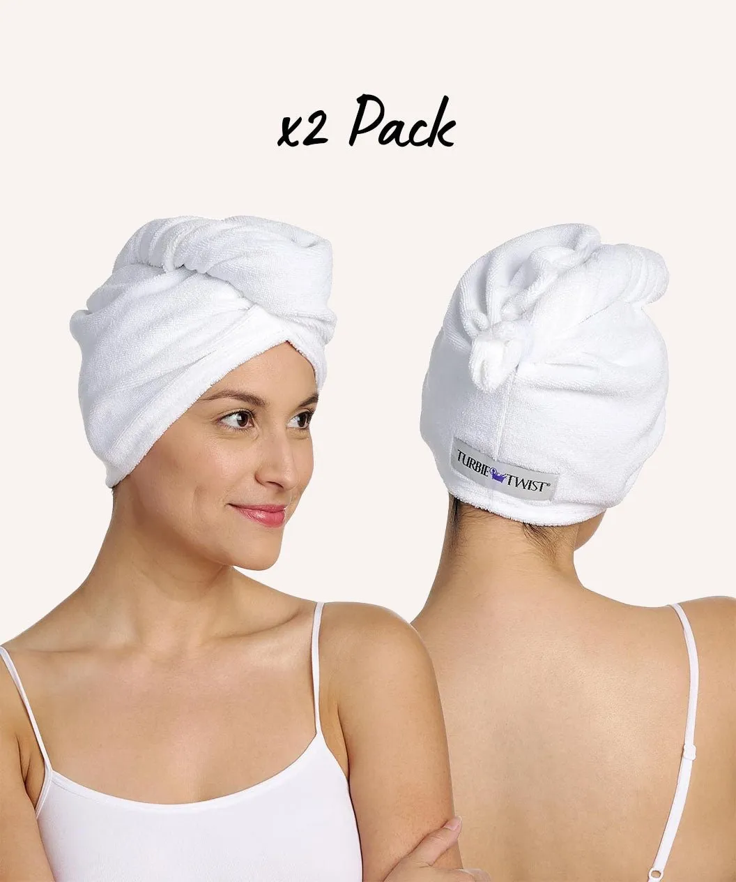 Turbie Twist Microfiber Hair Towel - Absorbent and Lightweight