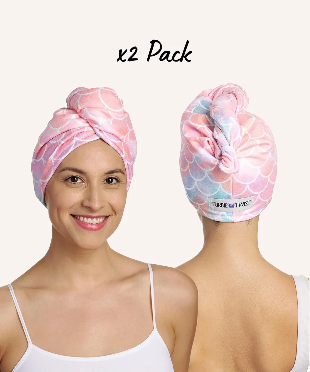 Turbie Twist Microfiber Hair Towel - Absorbent and Lightweight