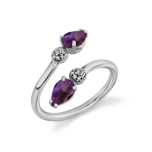 Twisted Pear Ring