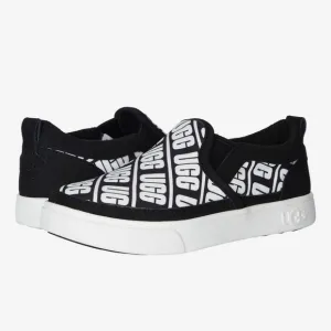 UGG Graphic Caplan Black White Slip-On